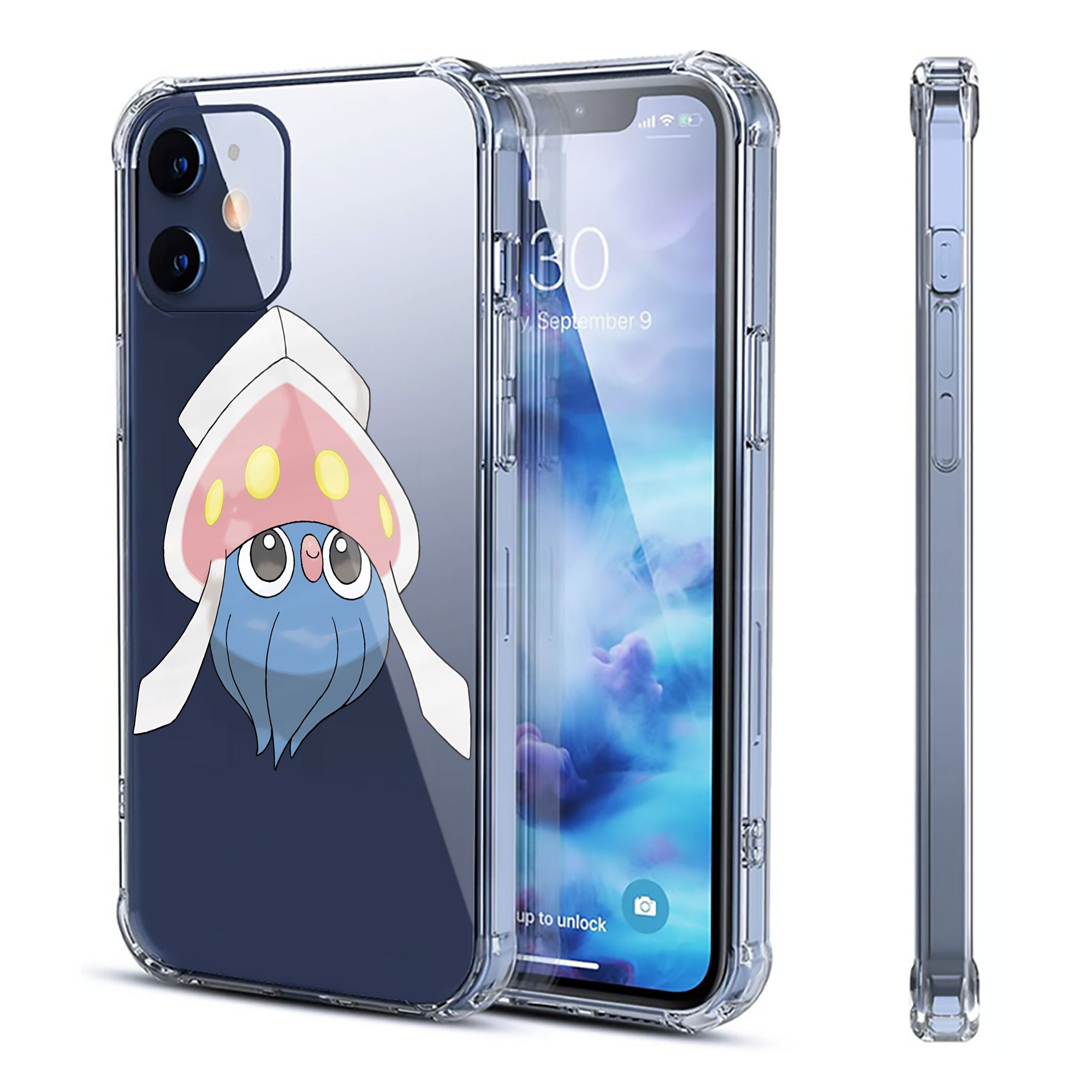 （画像用） ポケットモンスター Pokémon 【iPhone 12シリーズ対応】透明スマホケース（クリアソフトケース）
